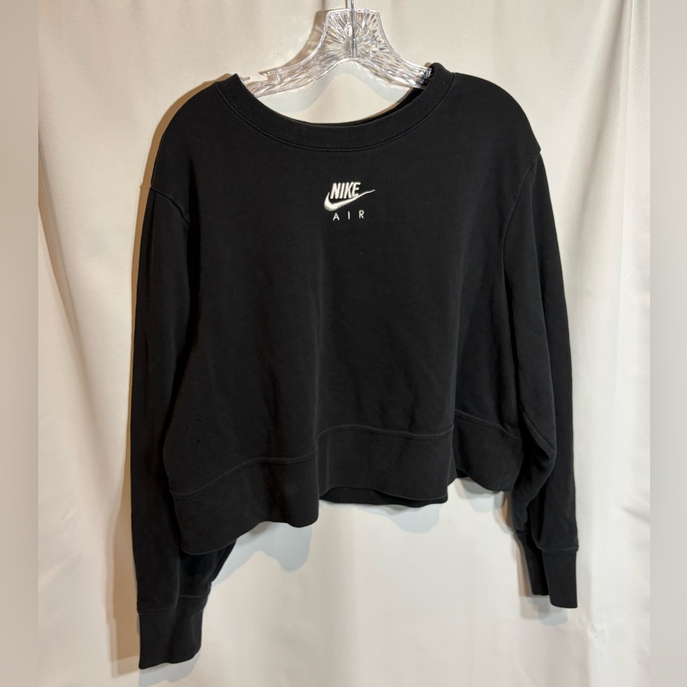 Nike Women's Cropped Black Air Sweatshirt 2X